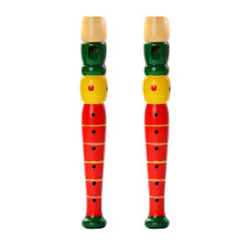 2X Silbato para BebéS, NiñOs, Juguete de Aprendizaje Musical, Instrumento Musical de Flauta para NiñOs, NiñOs PequeñOs, Regalo de CumpleañOs