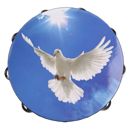 10 Inch Peace  Double Layer Hand Tambourine