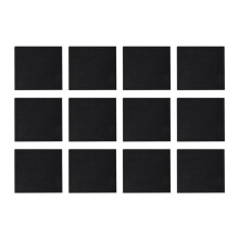 Paquet de 12 Panneaux Acoustiques Auto-AdhéSifs, Rembourrage Insonorisé de 12 X 12 X 0,4 Pouces, Panneau Insonorisant pour la Maison, Noir
