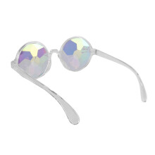 Lunettes Kaleidoscope festival de Rave Fete Lunettes de soleil Lentille diffractee -Transparent