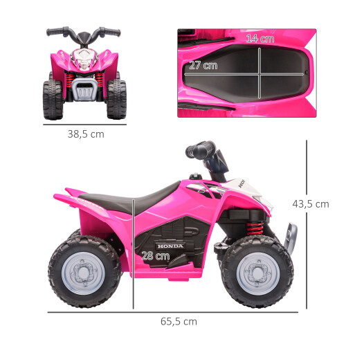 Quad Eléctrico Rosa 65.5 x 38.5 x 43.5 cm 2