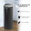 Homcom Cubo Basura Automático Negro 30.5 x 30.5 x 81.5 cm 7