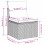 VidaXL vidaXL 9-teiliges Gartensofa-Set mit Kissen, grau, Polyrattan 12