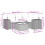 VidaXL vidaXL 5-teiliges Gartensofa-Set mit Kissen, grau, Polyrattan 8