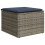 VidaXL vidaXL 6-teiliges Gartensofa-Set mit Kissen, grau, Polyrattan 3