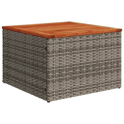 VidaXL vidaXL 9-teiliges Gartensofa-Set mit Kissen, grau, Polyrattan 2