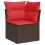 VidaXL vidaXL 9-teiliges Gartensofa-Set mit Kissen, braun, Polyrattan 6