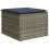 VidaXL vidaXL 8-teiliges Gartensofa-Set mit Kissen, grau, Polyrattan 7