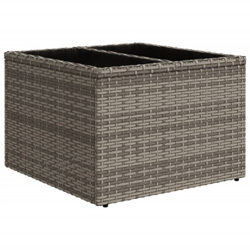 VidaXL vidaXL 5-teiliges Gartensofa-Set mit Kissen, grau, Polyrattan 2