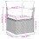 VidaXL vidaXL 8-teiliges Gartensofa-Set mit Kissen, grau, Polyrattan 10