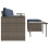 VidaXL vidaXL 3-teiliges Gartensofa-Set mit Kissen, grau, Polyrattan 6