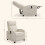 Homcom Sillón de Masaje Beige 68 x 88 x 98 cm 3