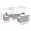 VidaXL vidaXL 9-teiliges Gartensofa-Set mit Kissen, grau, Polyrattan 9