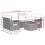 VidaXL vidaXL 7-teiliges Gartensofa-Set mit Kissen, grau, Polyrattan 9