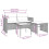 VidaXL vidaXL 3-teiliges Gartensofa-Set mit Kissen, grau, Polyrattan 12