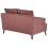 Beliani Sofa 2 Seater HOBRO Fabric Burgundy 7