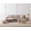 Beliani Corner Sofa 4 Seater SIGGARD Fabric Taupe Right Hand 2