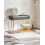 Beliani Dressing Table with Mirror and Stool SURIN LED Grey 5