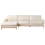 Beliani Corner Sofa 4 Seater SIGGARD Boucle White Right Hand 8