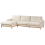 Beliani Corner Sofa 4 Seater SIGGARD Boucle White Right Hand 9