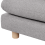 Beliani Ottoman HEDEN Fabric Grey 5
