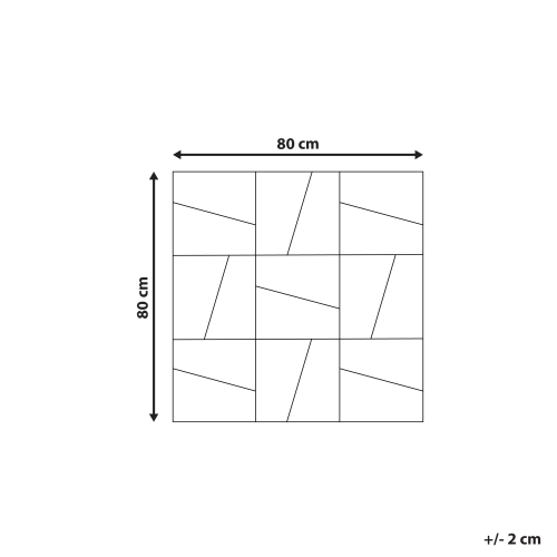 Beliani Wall Mirror ANCEMONT 80 cm 80 cm Silver 2