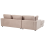 Beliani Corner Sofa KOHLO Fabric Taupe Right Hand 6