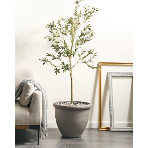 Beliani Plant Pot TESALIA 49 cm Grey 1