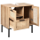 Beliani Vanity Unit ROSELL 60 cm Light Brown 4