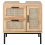 Beliani Vanity Unit ROSELL 60 cm Light Brown 5