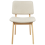 Beliani Set of 2 Dining Chairs BLANE Boucle Light Brown/ White 5