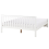 Beliani Bed Pine Wood OLENDON 160 x 200 cm (EU King Size) White 5