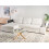 Beliani Corner Sofa Bed HRISEY with Storage Boucle White Right Hand 2