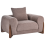 Beliani Armchair VINLIDEN Boucle Brown 4