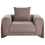 Beliani Armchair VINLIDEN Boucle Brown 5