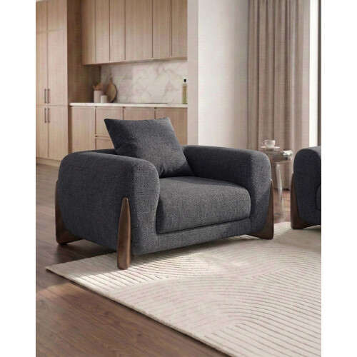 Beliani Armchair VINLIDEN Black 1