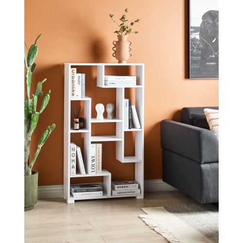Beliani Shelving Unit ALMA 122 cm White 1