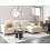 Beliani Corner Sofa OSLO Boucle White Left Hand 2