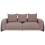 Beliani Sofa 3 Seater VINLIDEN Boucle Brown 4