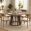 Homcom HOMCOM Modern Dining Table for 4-6 People 120 cm Light Walnut 2