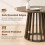 Homcom HOMCOM Modern Dining Table for 4-6 People 120 cm Light Walnut 5