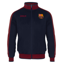 FC Barcelona Official Gift Boys Retro Track Top Jacket Navy 8-9 Years MB
