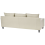 Beliani Corner Sofa 3 Seater ELVENES Fabric Beige Right Hand 5