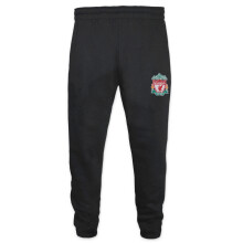 Liverpool FC Official Boys Slim Fit Fleece Joggers Jog Pants Black 6-7 Yrs