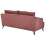 Beliani Sofa 3 Seater HOBRO Fabric Burgundy 7