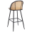 Beliani Set of 2 Bar Chairs CORNELL Metal Black 6