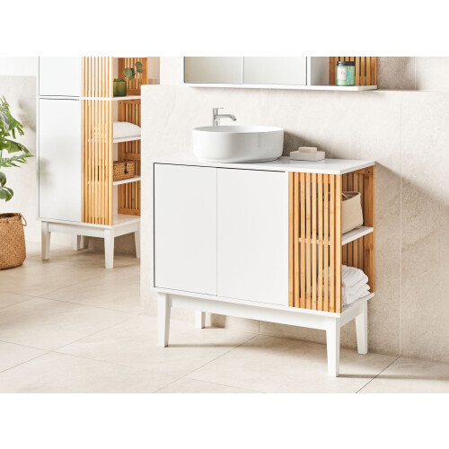 Beliani Vanity Unit NUBES 80 cm White 2