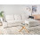 Beliani Corner Sofa Bed 3 Seater HRISEY with Storage Boucle White Left Hand 2