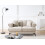 Beliani Sofa 2 Seater SKIVE Fabric Taupe 2