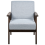 Beliani Armchair ASNES Fabric Grey 6